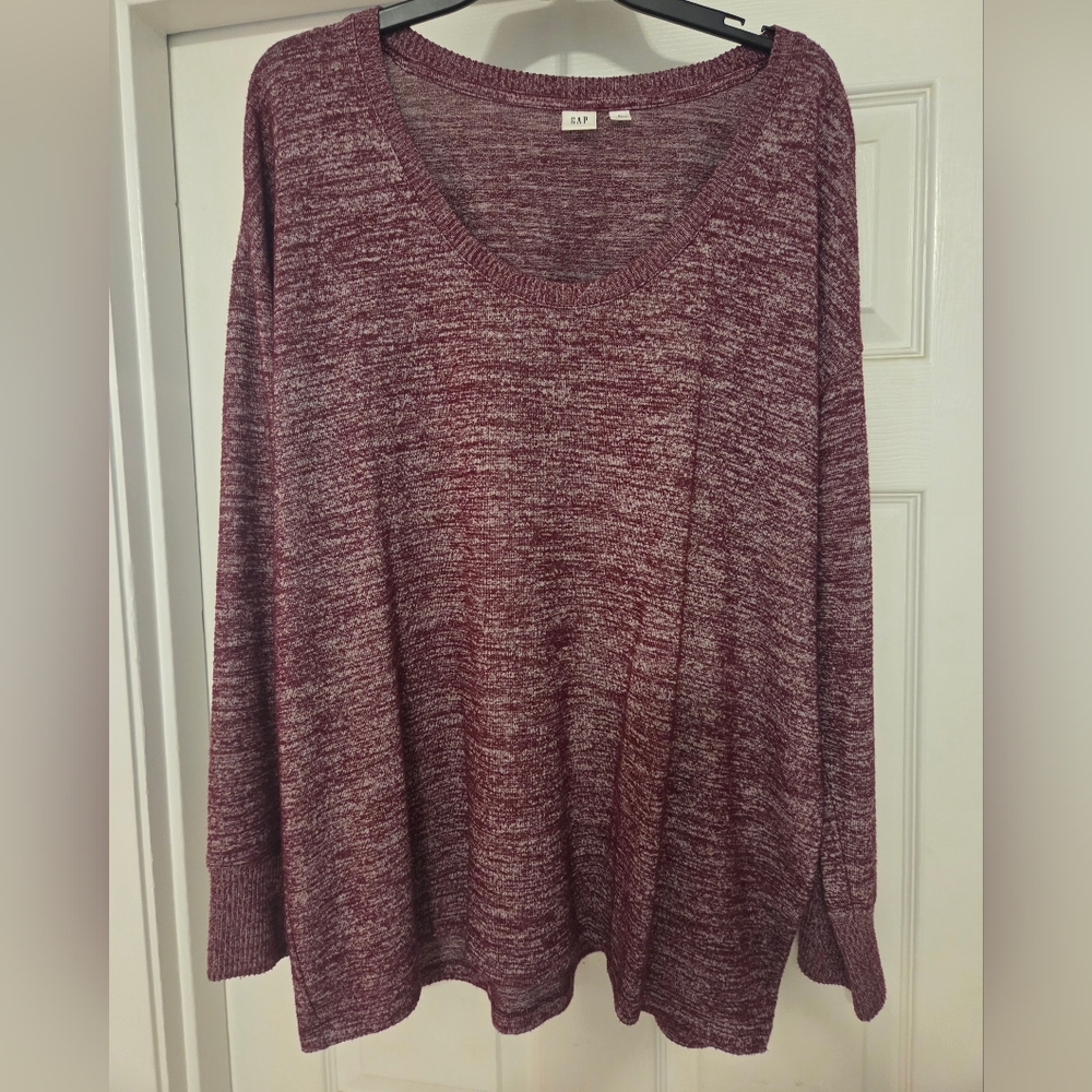 👍💯🔥FREE with Purchase GAP Women's Burgundy Knit Sweatshirt
